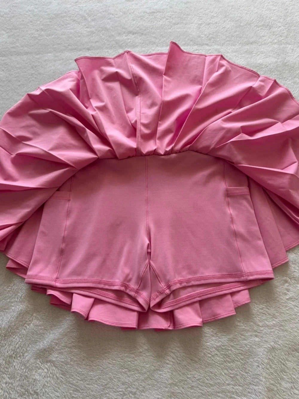 Med OFFLINE by Aerie Pink Pleated Tennis Skirt Skort High Rise Athletic - Picture 2 of 9